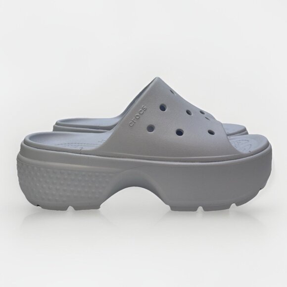 Crocs Stomp Slide Dreamscape Blue / Off-White Women Sz 9 US Cozy Platform Slide - Picture 1 of 7